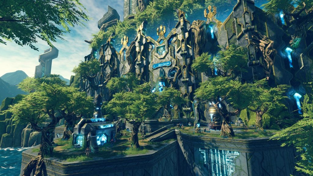 Fantasy castle landscape similar to Arken Age game setting