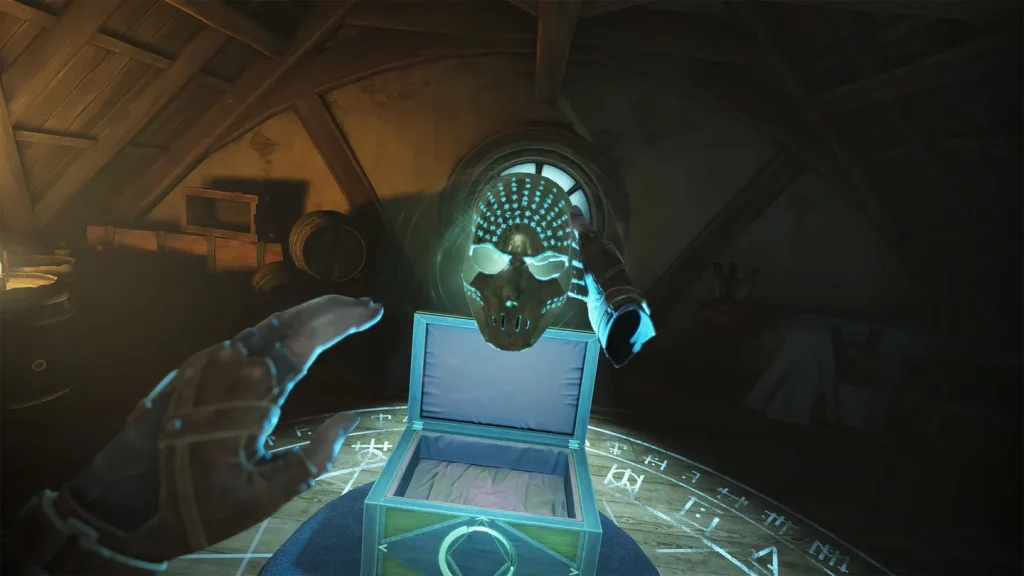 Player picking a lock in Thief VR’s immersive VR stealth action